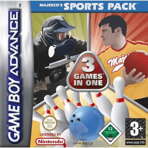 Majesco's Sport Pack box art for GameBoy Advance